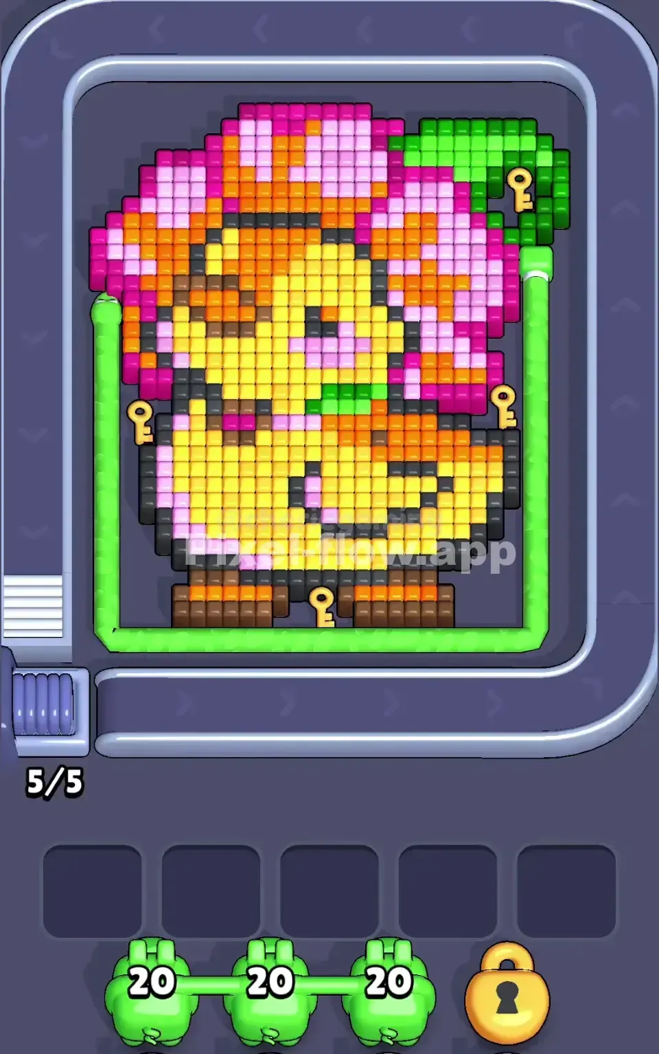Pixel Flow Level 104 Solution (Wrong Level? Fix Here) 📸