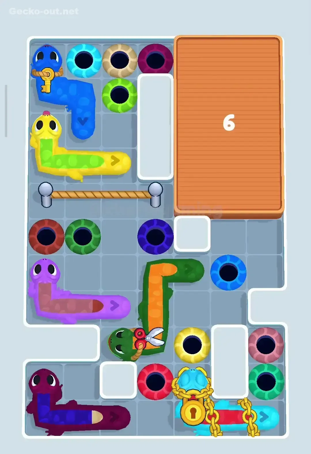 Gecko Out Level 206 Screenshot