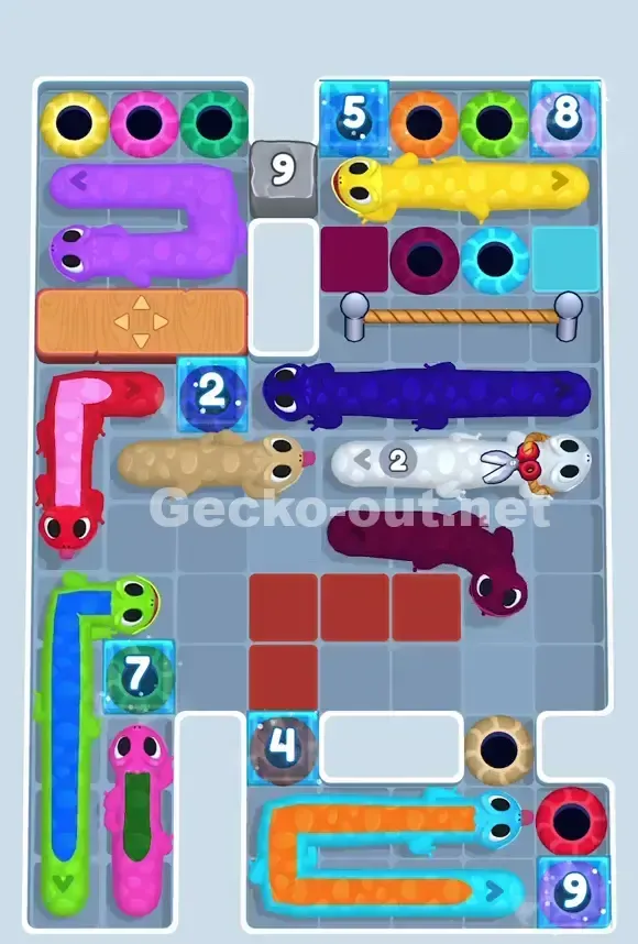 Gecko Out Level 757 Solution 1