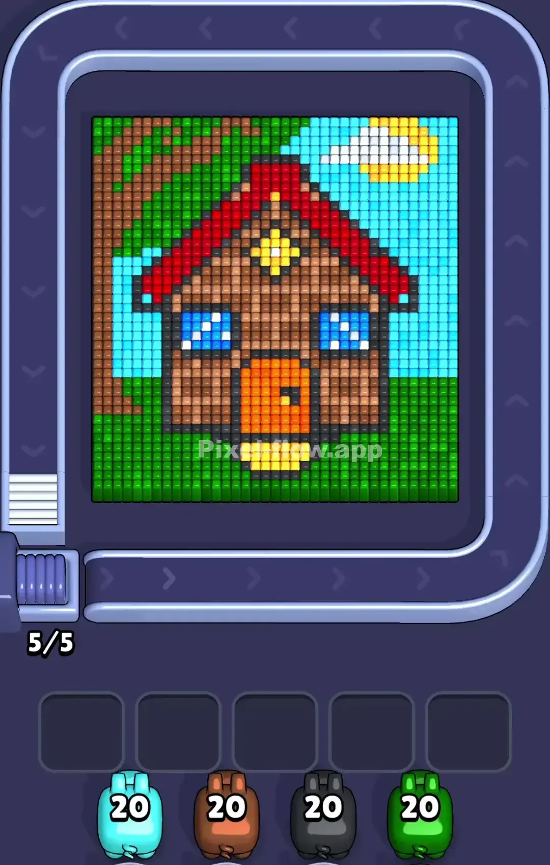 Pixel Flow Wood House Level Solution (Wrong Level? Fix Here) 📸