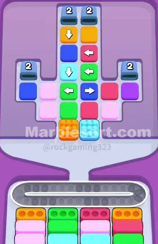 Marble Sort Level 252 Walkthrough Solution | Marble Sort 252