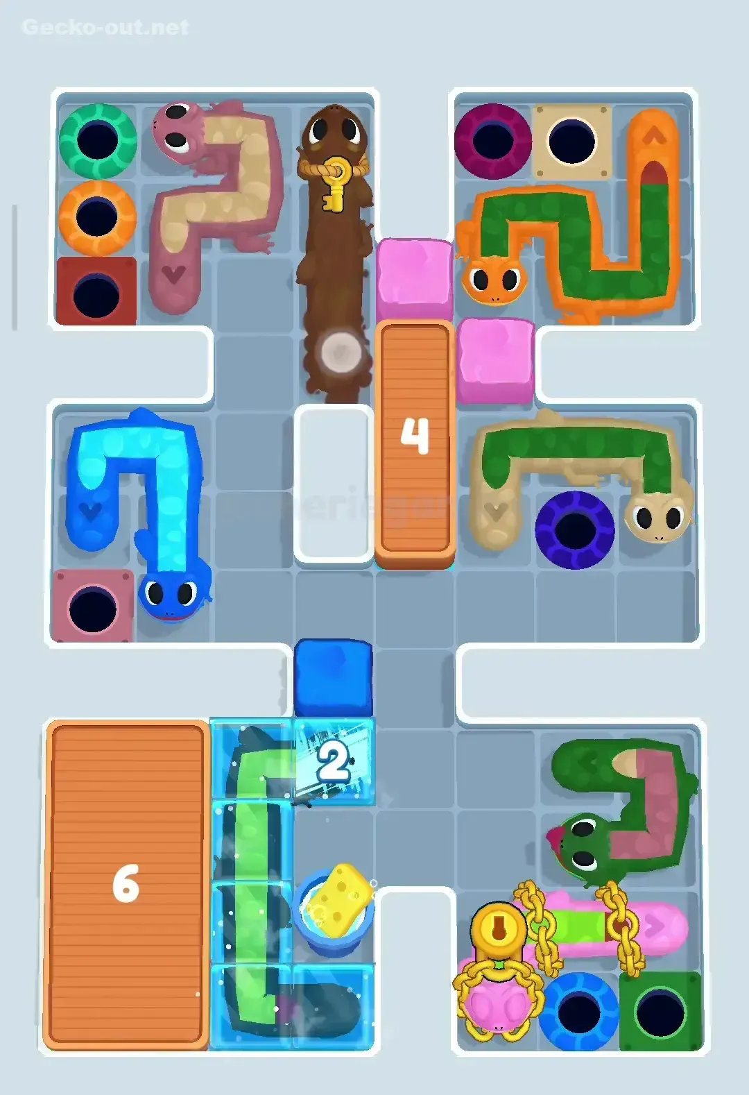 Gecko Out Level 329 Solution 1