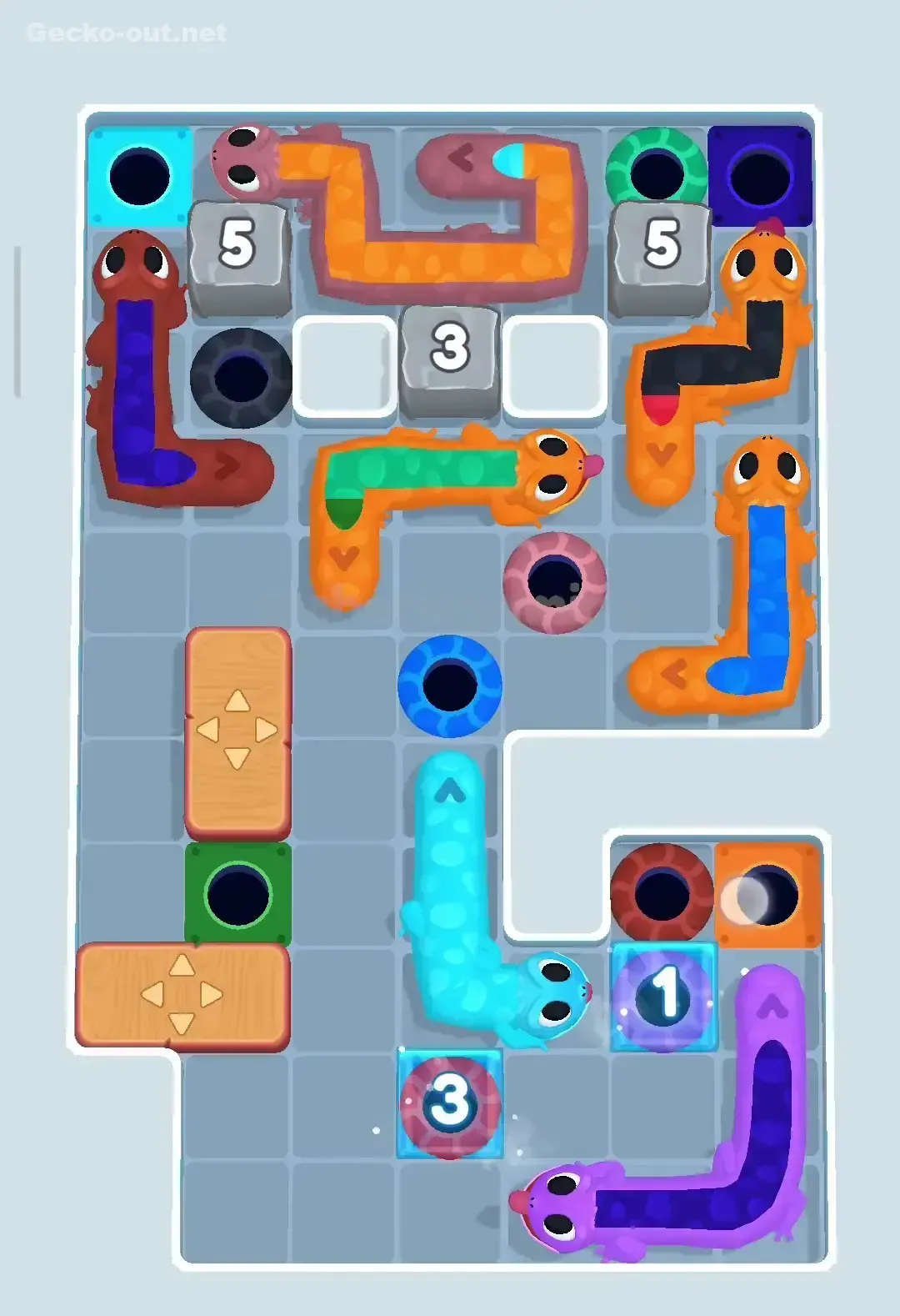 Gecko Out Level 328 Solution 3