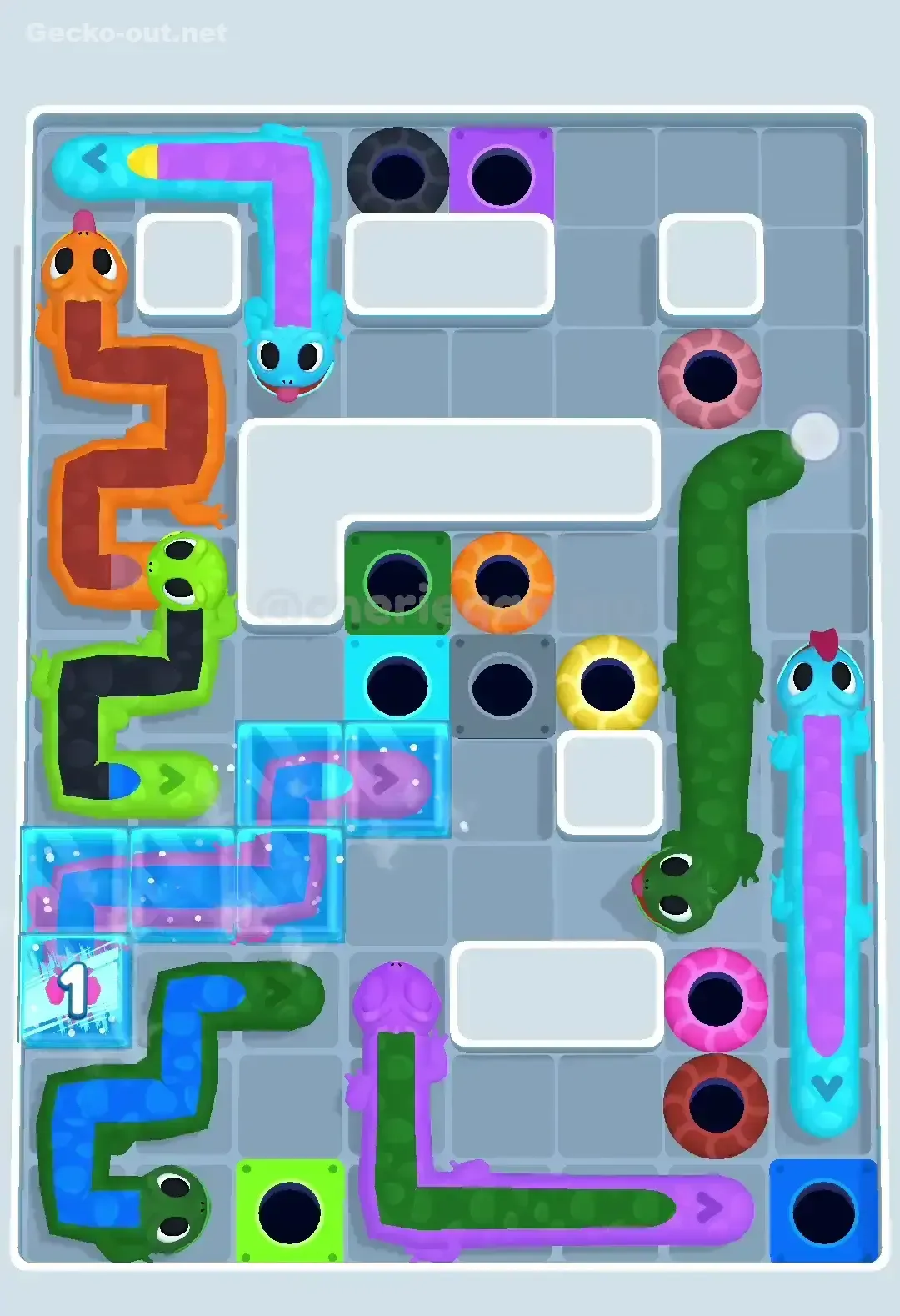 Gecko Out Level 322 Solution 2