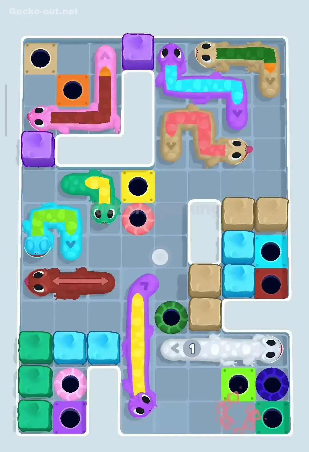 Gecko Out Level 318 Solution 2