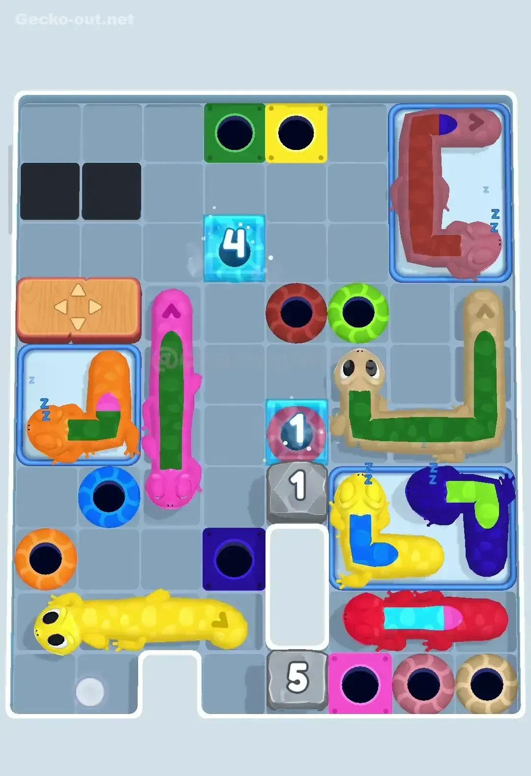 Gecko Out Level 310 Solution 2