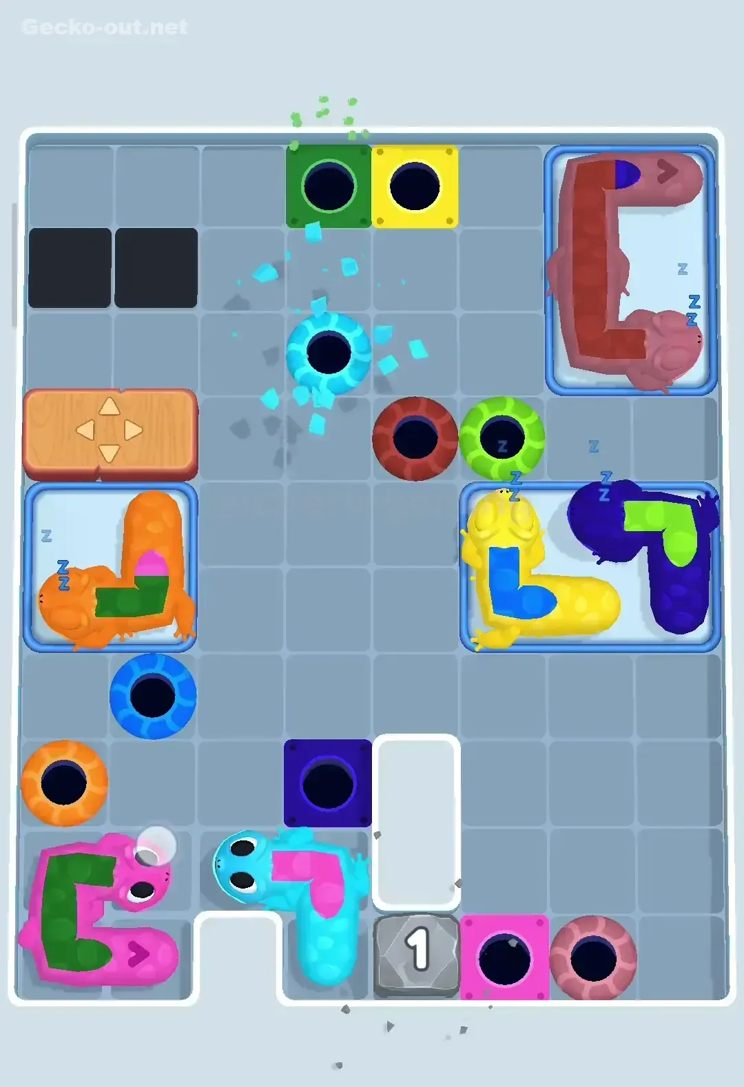 Gecko Out Level 310 Solution 3