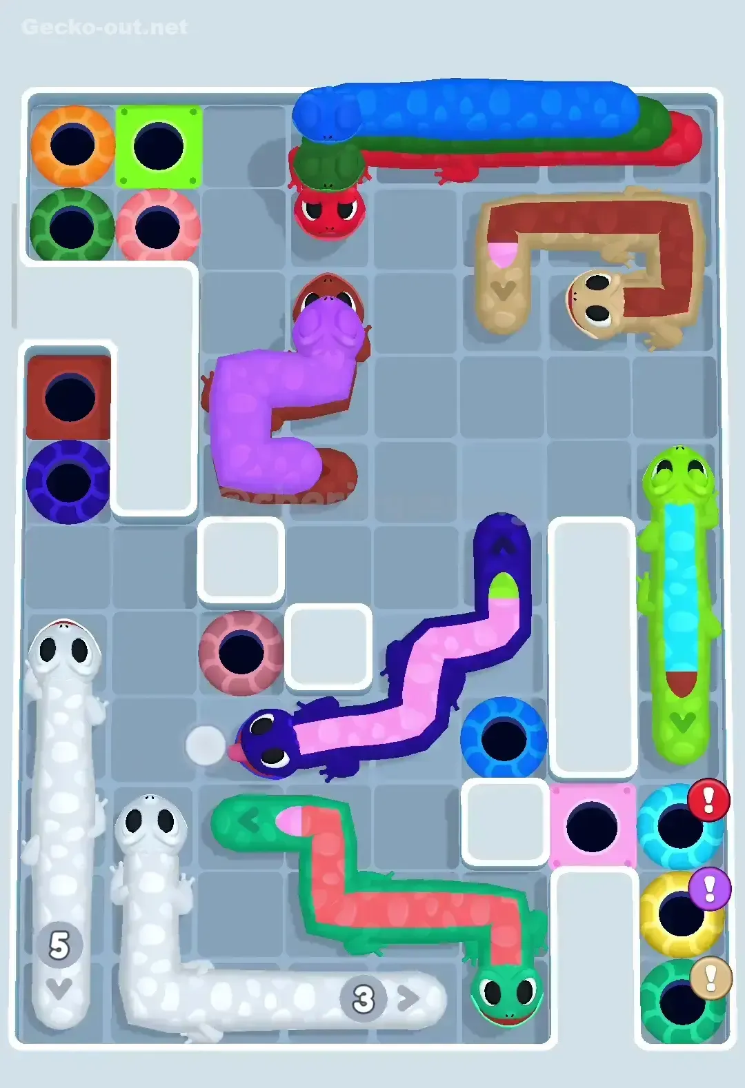 Gecko Out Level 303 Solution 2