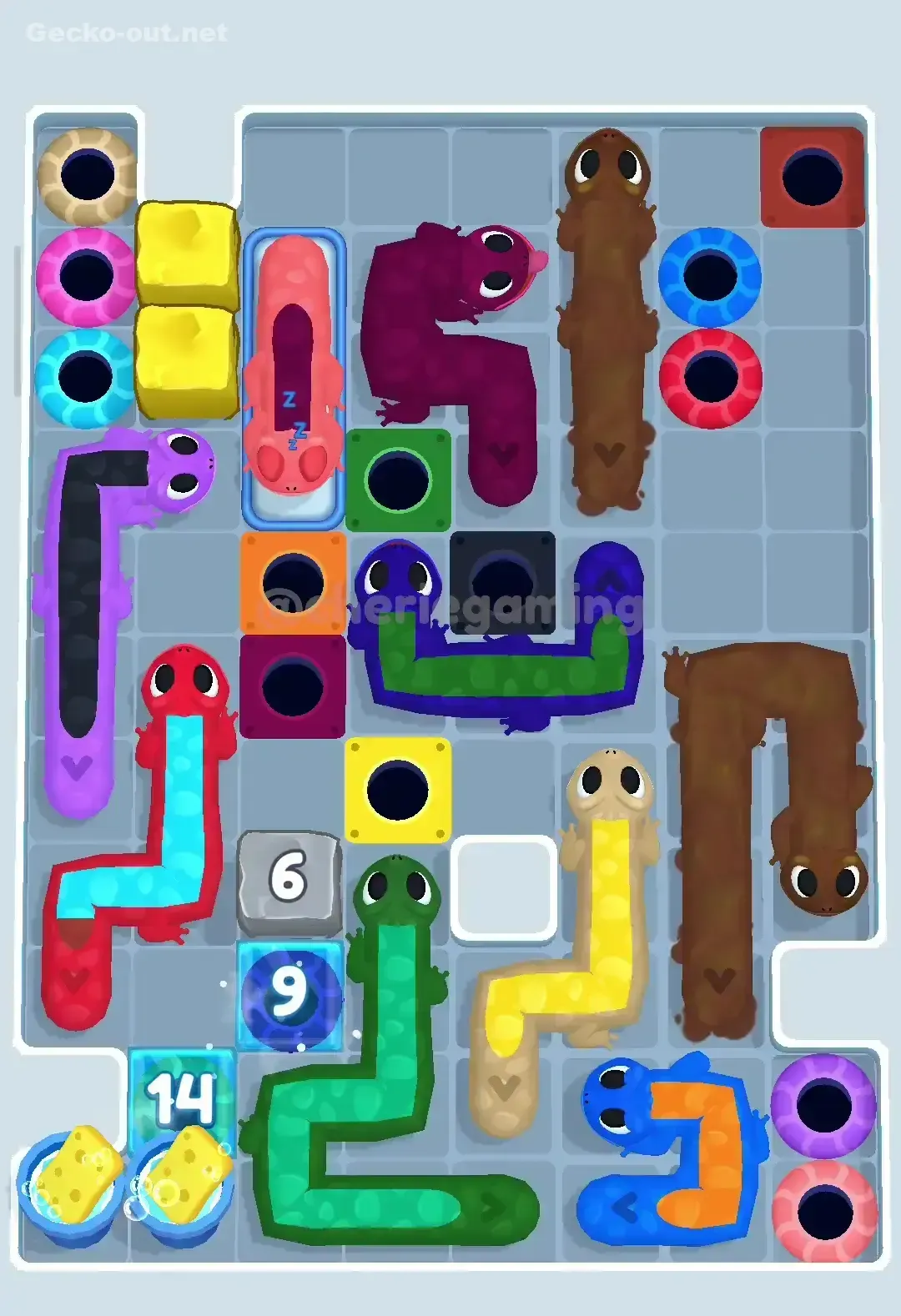 Gecko Out Level 287 Solution 1