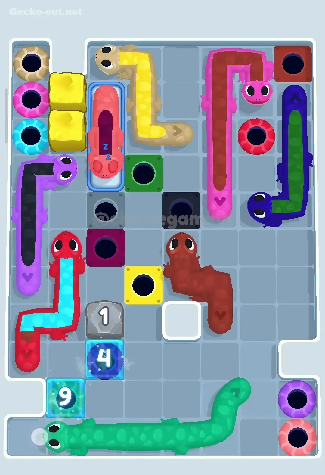 Gecko Out Level 287 Solution 3