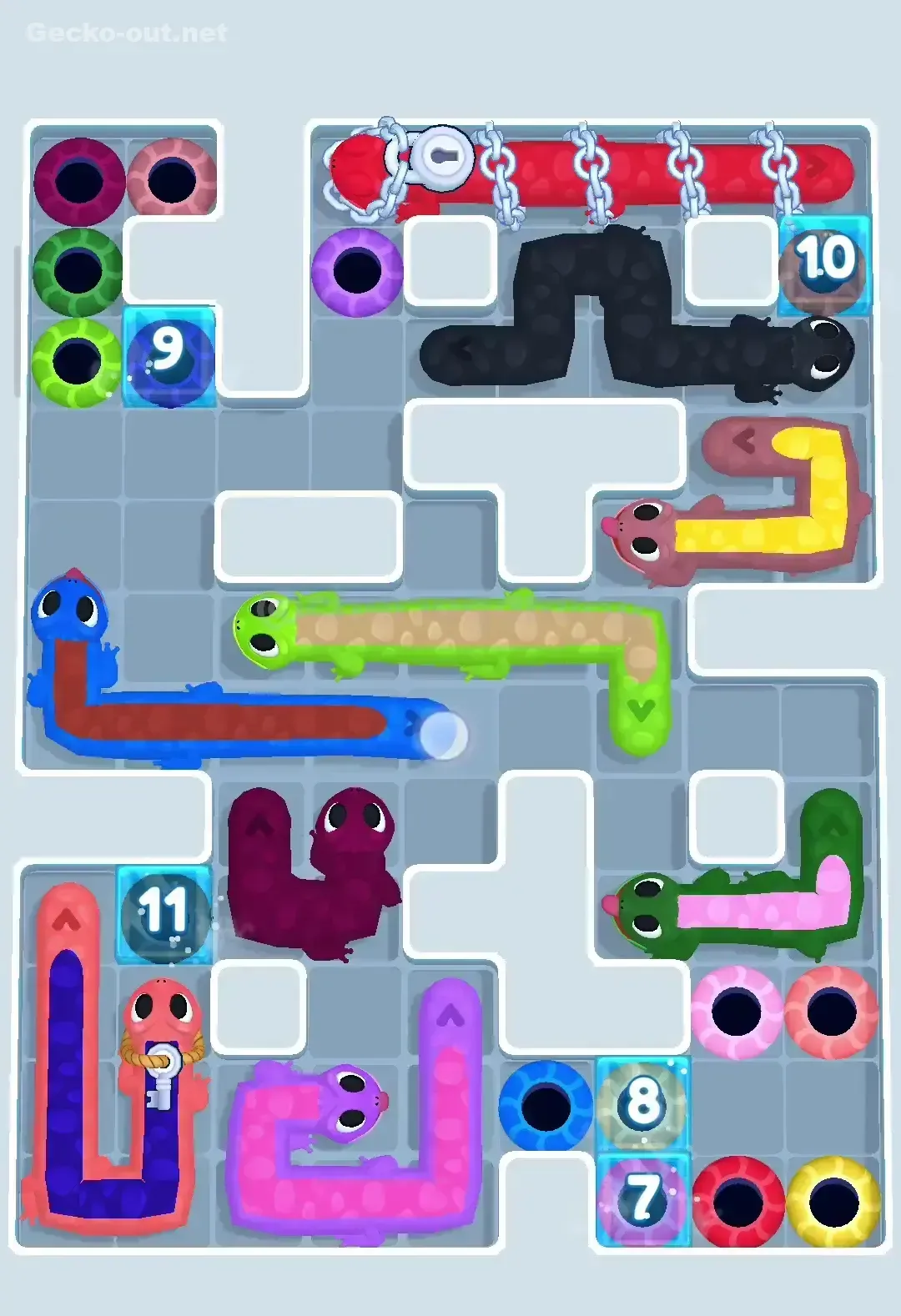 Gecko Out Level 270 Solution 1