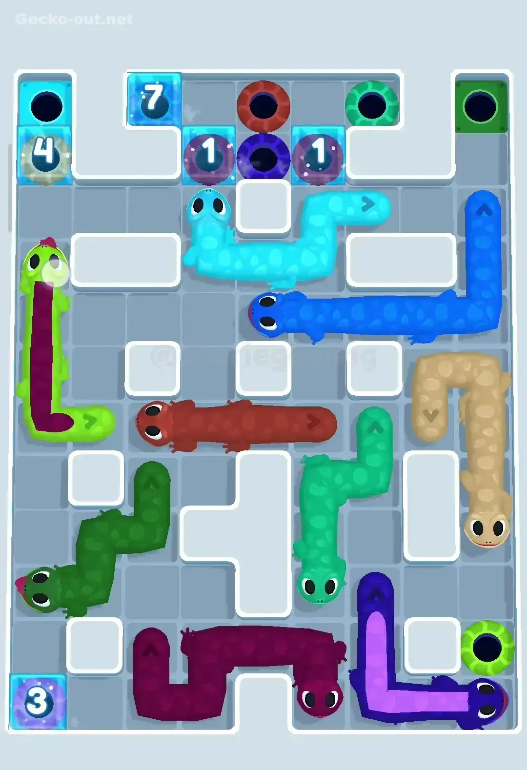 Gecko Out Level 241 Solution 3