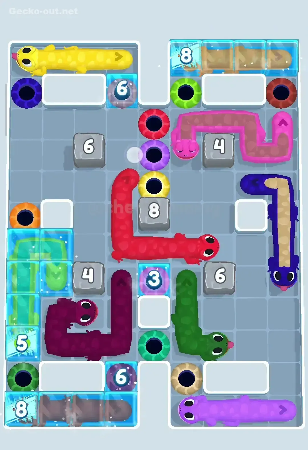 Gecko Out Level 240 Solution 1