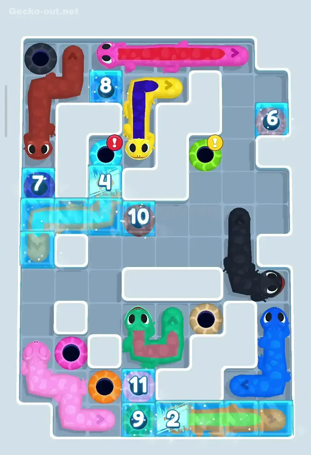 Gecko Out Level 214 Solution 1