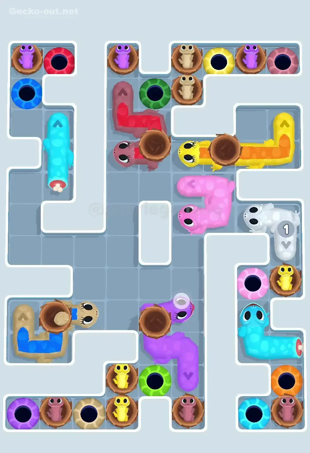 Gecko Out Level 624 Solution 1