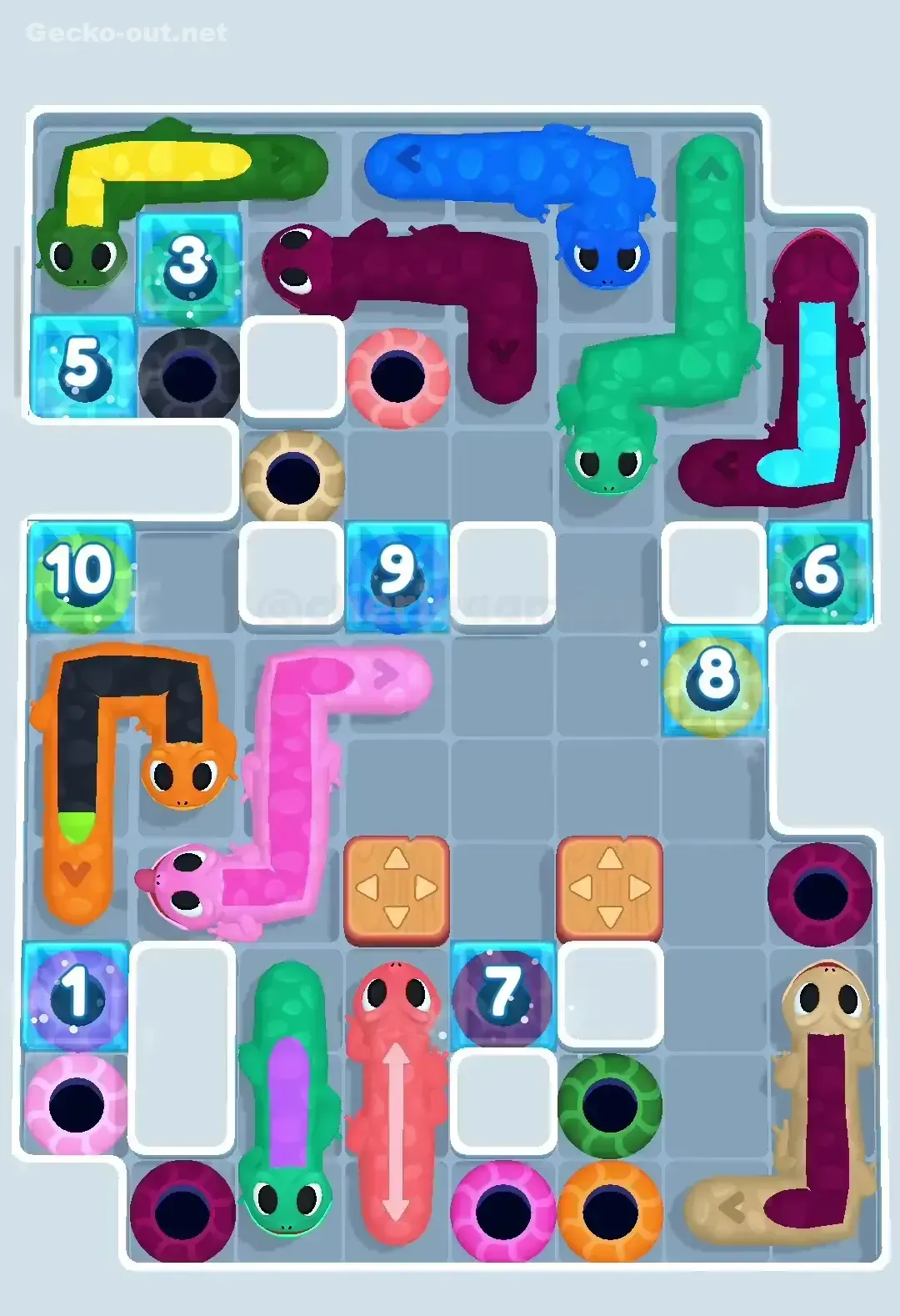 Gecko Out Level 203 Solution 2