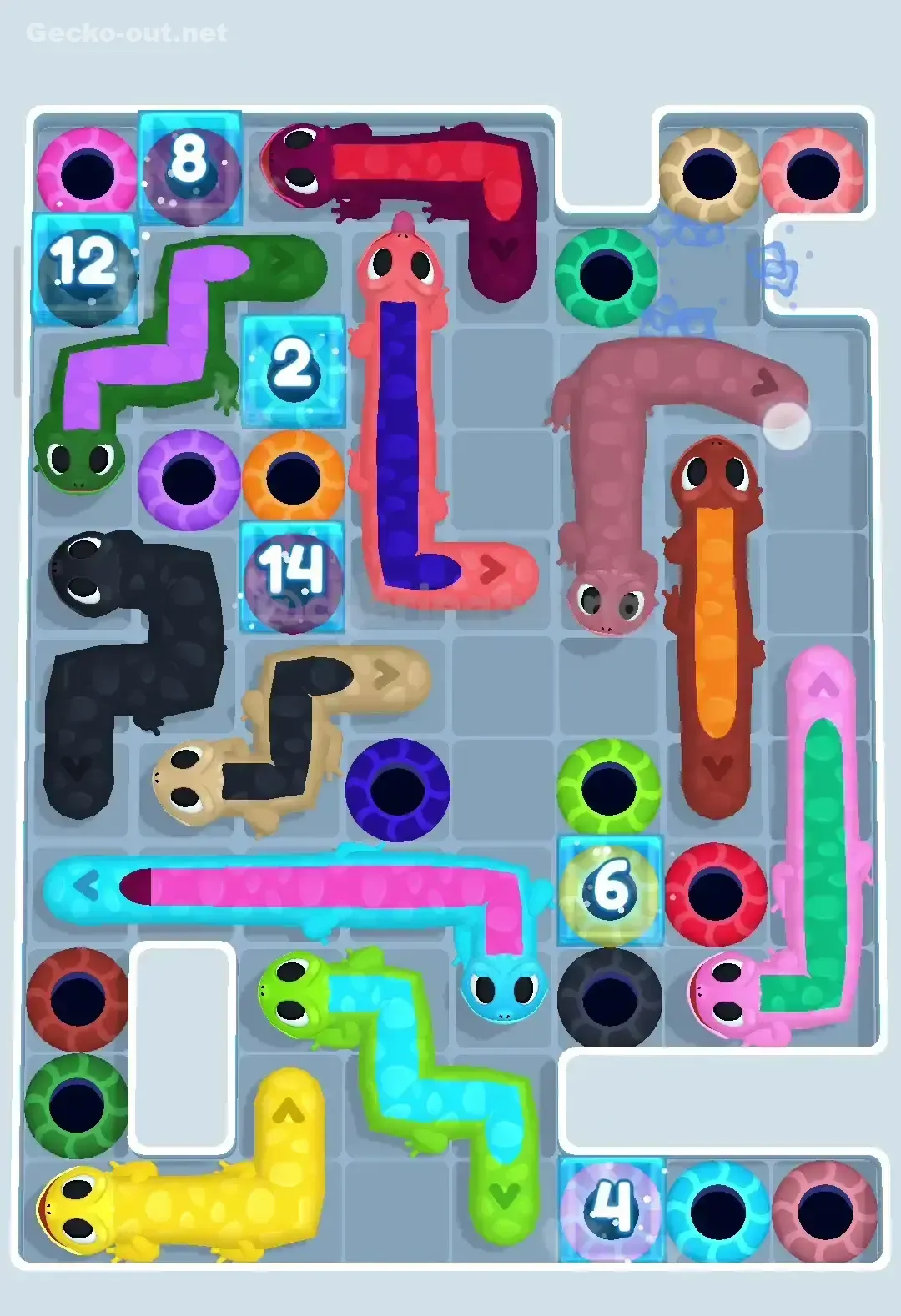 Gecko Out Level 196 Solution 1