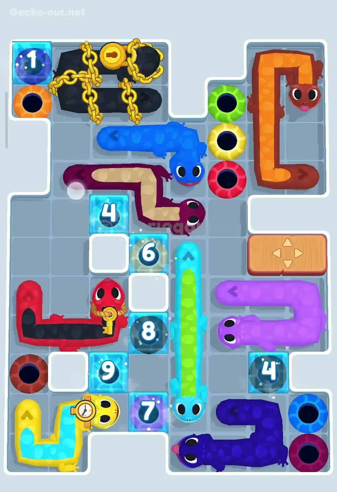 Gecko Out Level 185 Solution 2