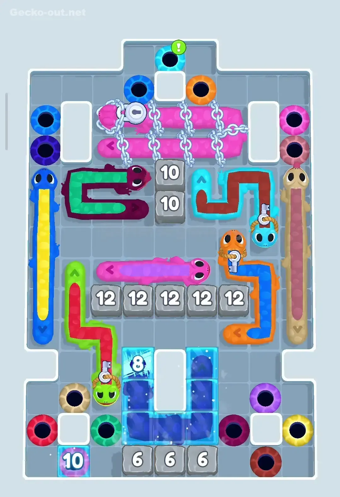 Gecko Out Level 150 Solution 1