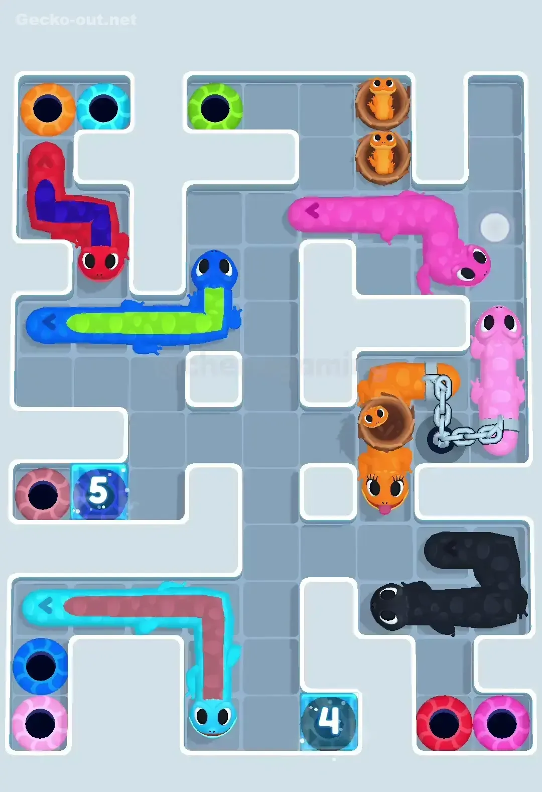 Gecko Out Level 618 Solution 3