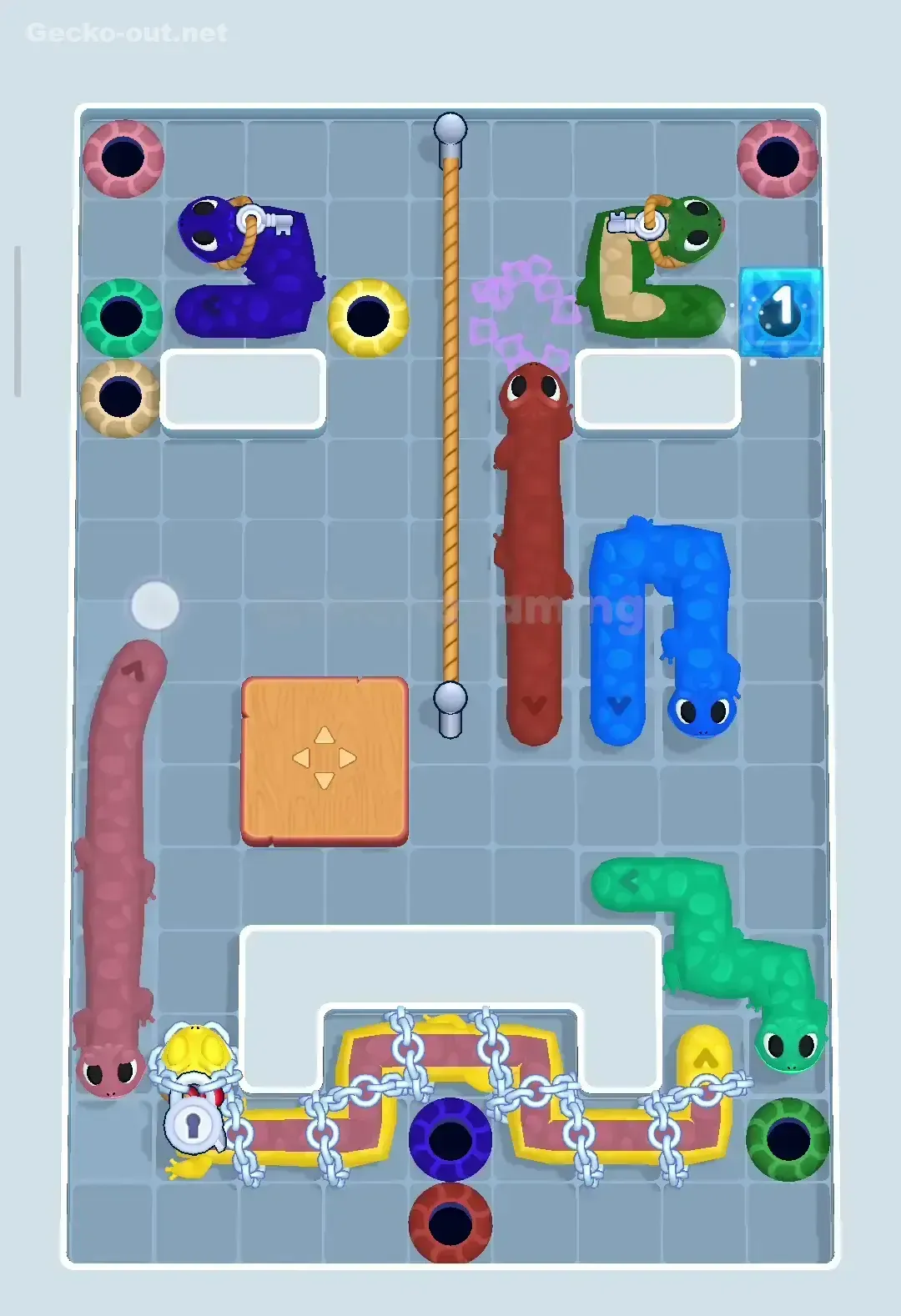 Gecko Out Level 128 Solution 2