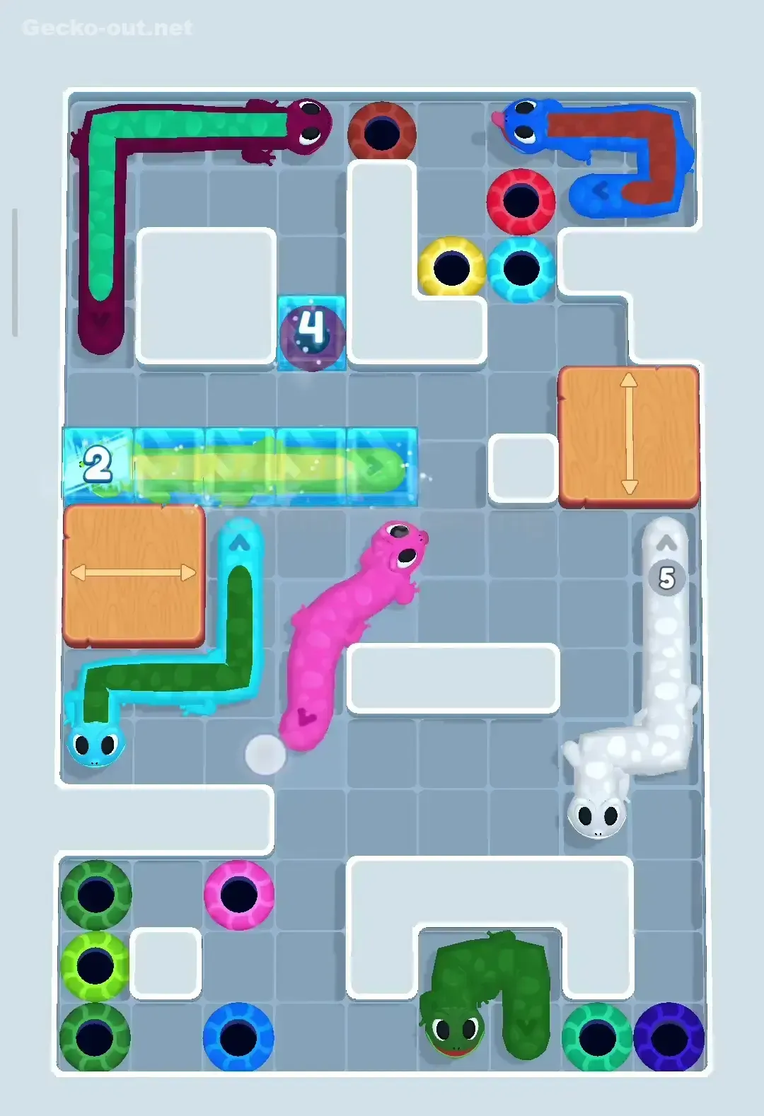 Gecko Out Level 127 Solution 3