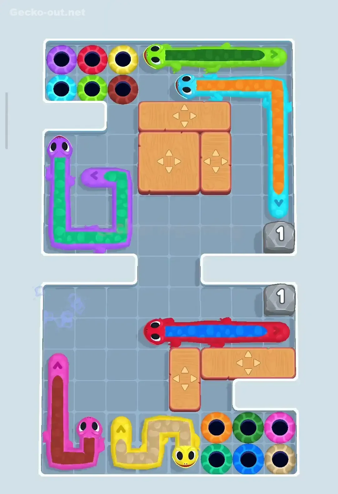 Gecko Out Level 123 Screenshot