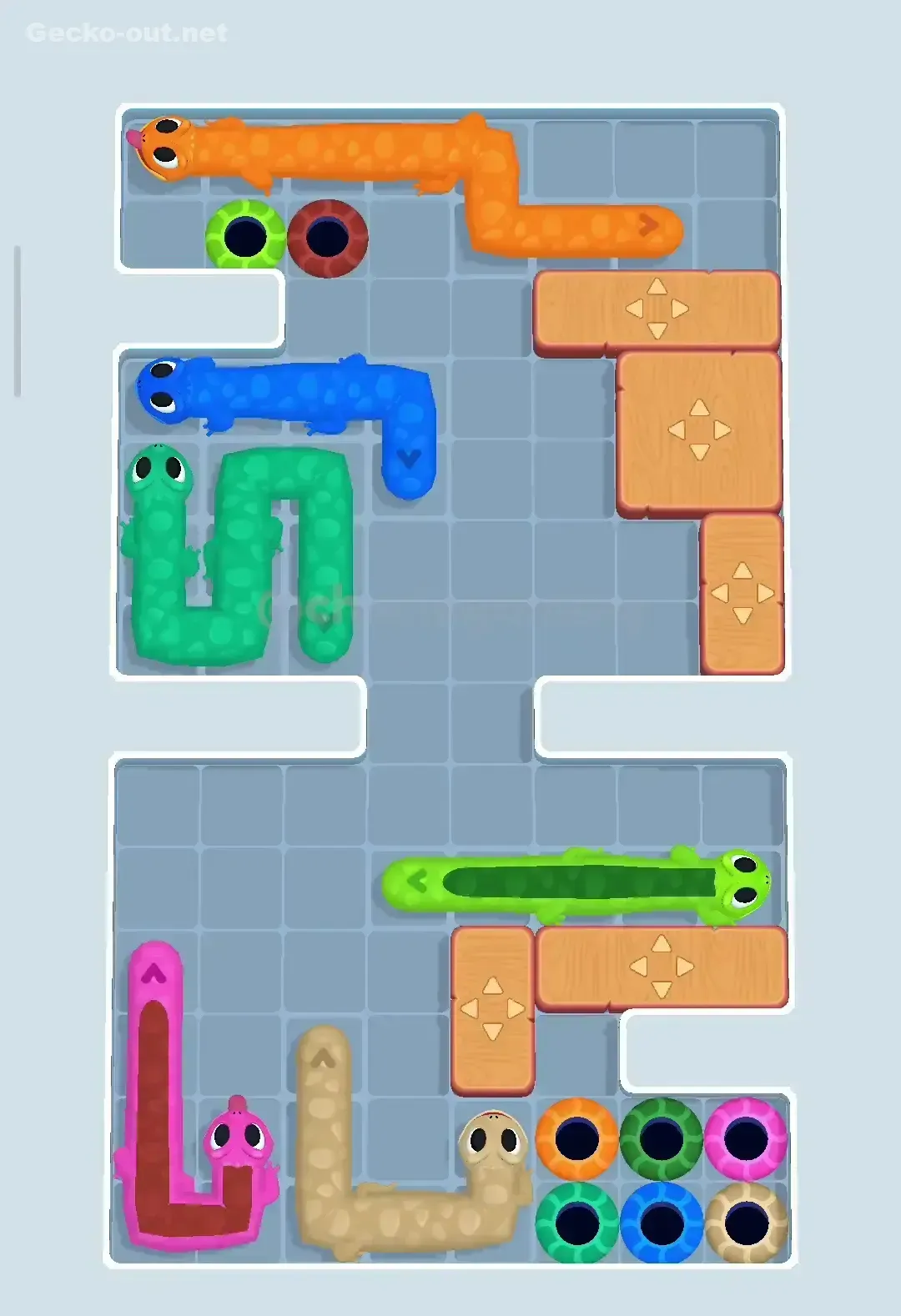 Gecko Out Level 123 Solution 3