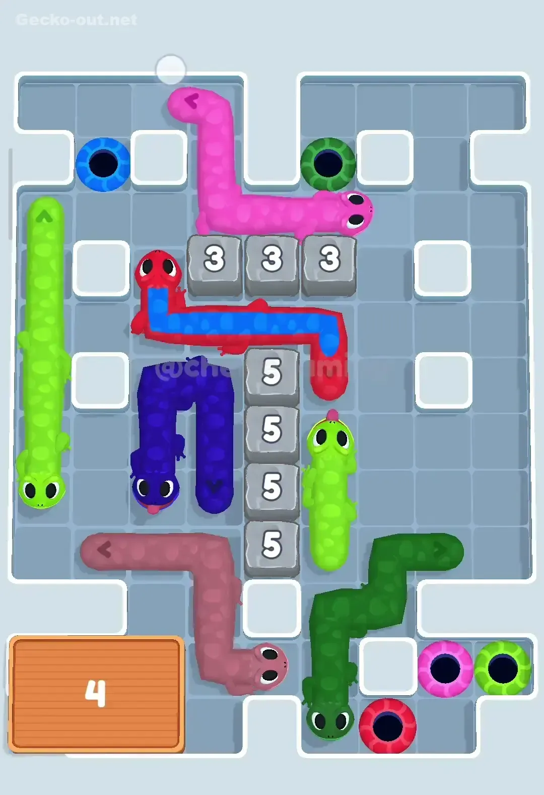 Gecko Out Level 85 Solution 2