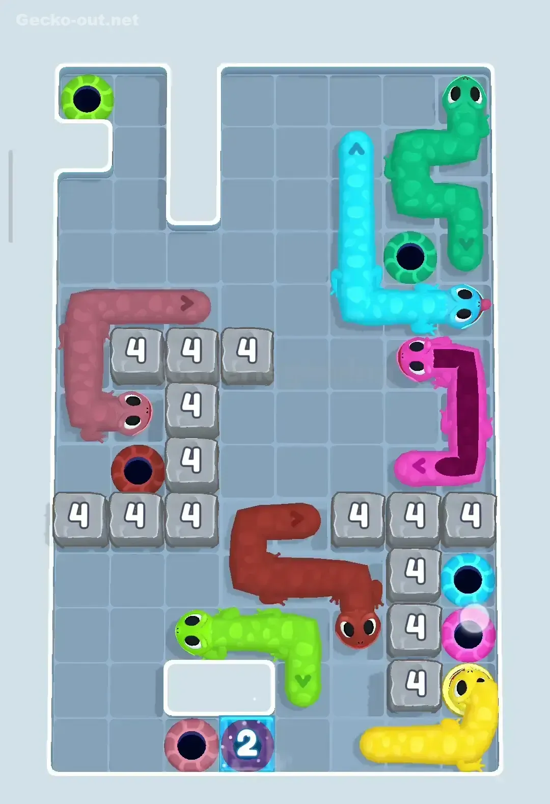 Gecko Out Level 72 Solution 2