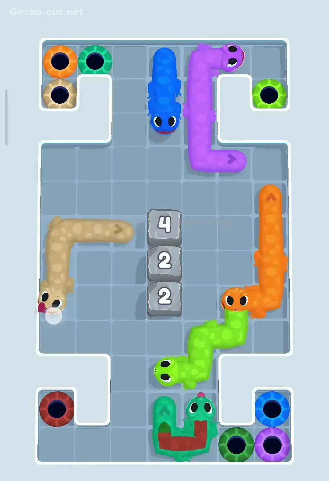 Gecko Out Level 68 Solution 2