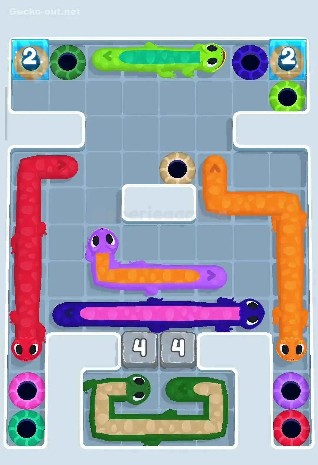 Gecko Out Level 57 Solution 3