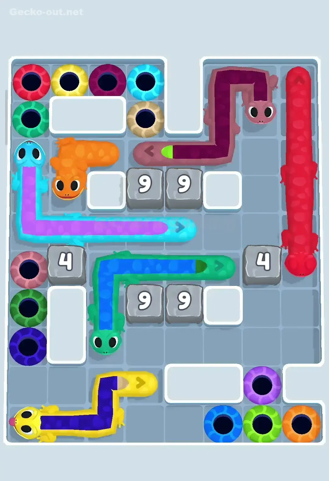 Gecko Out Level 54 Solution 1