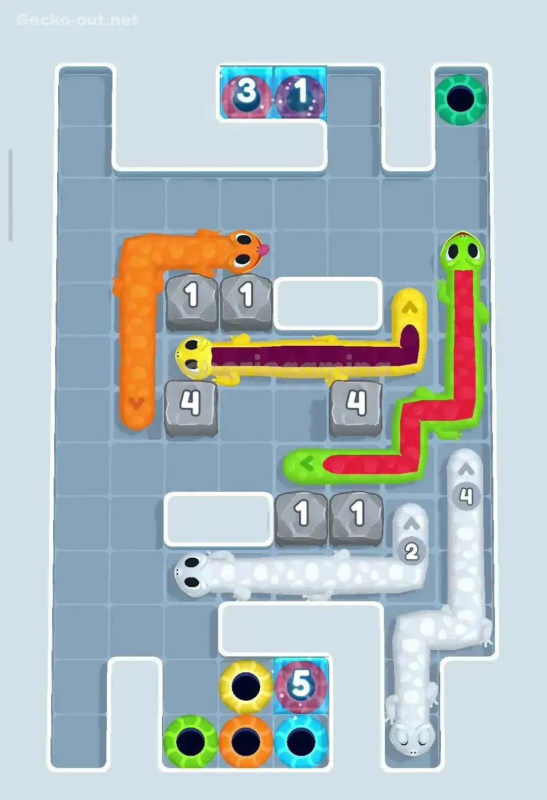 Gecko Out Level 49 Solution 2
