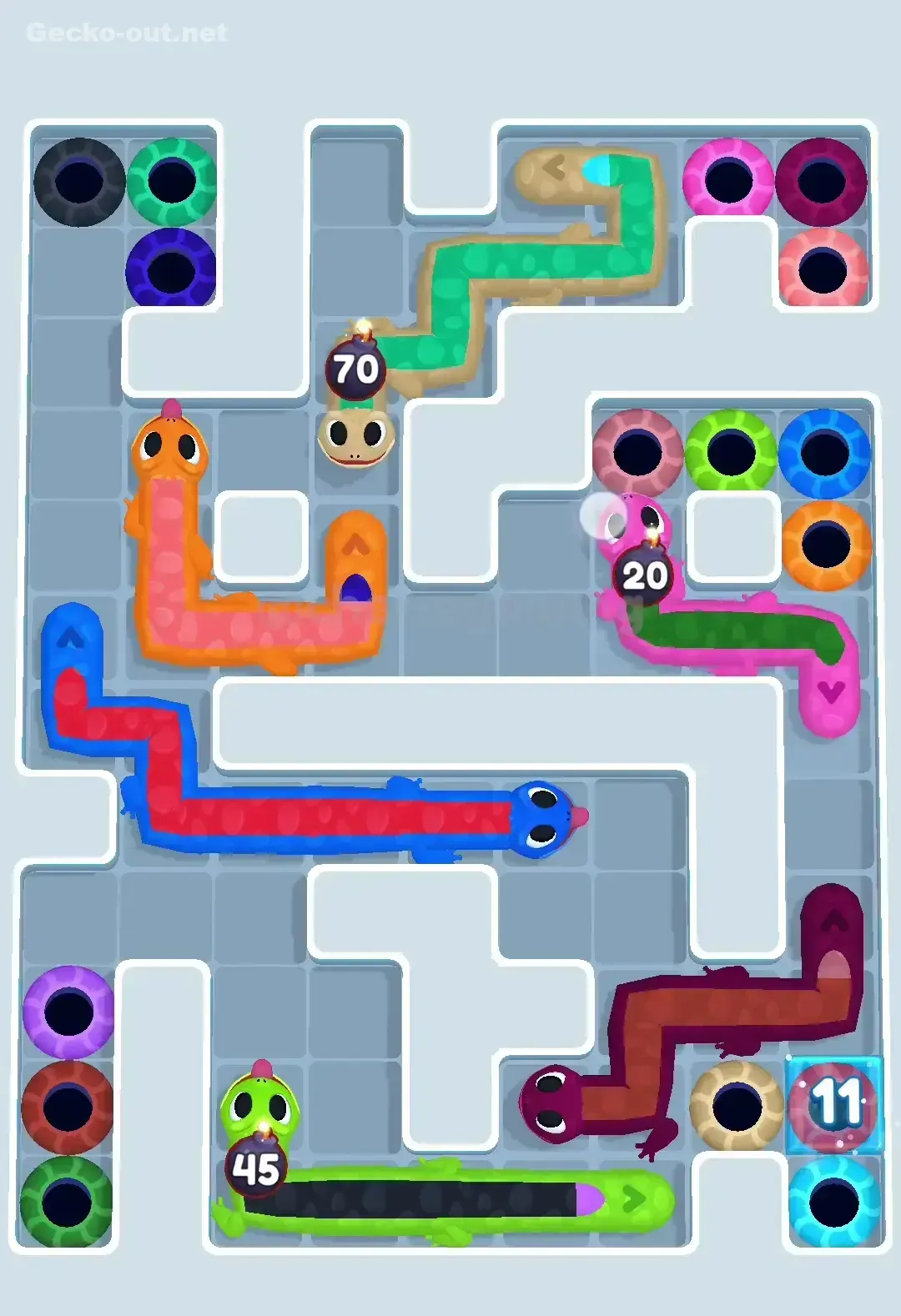 Gecko Out Level 567 Screenshot