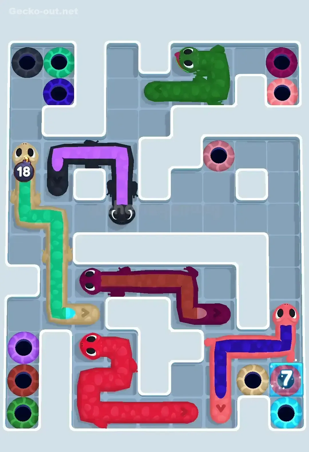 Gecko Out Level 567 Solution 3