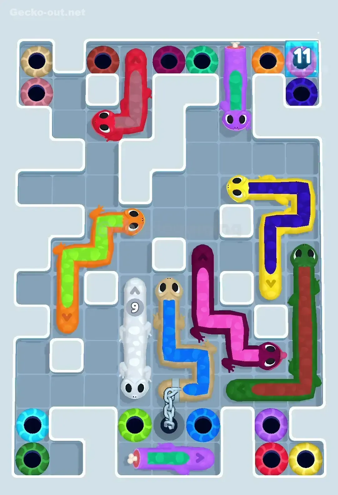 Gecko Out Level 538 Screenshot