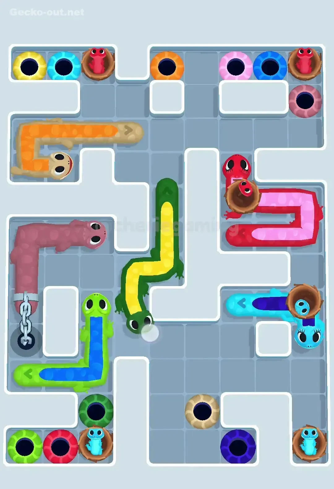 Gecko Out Level 601 Solution 2