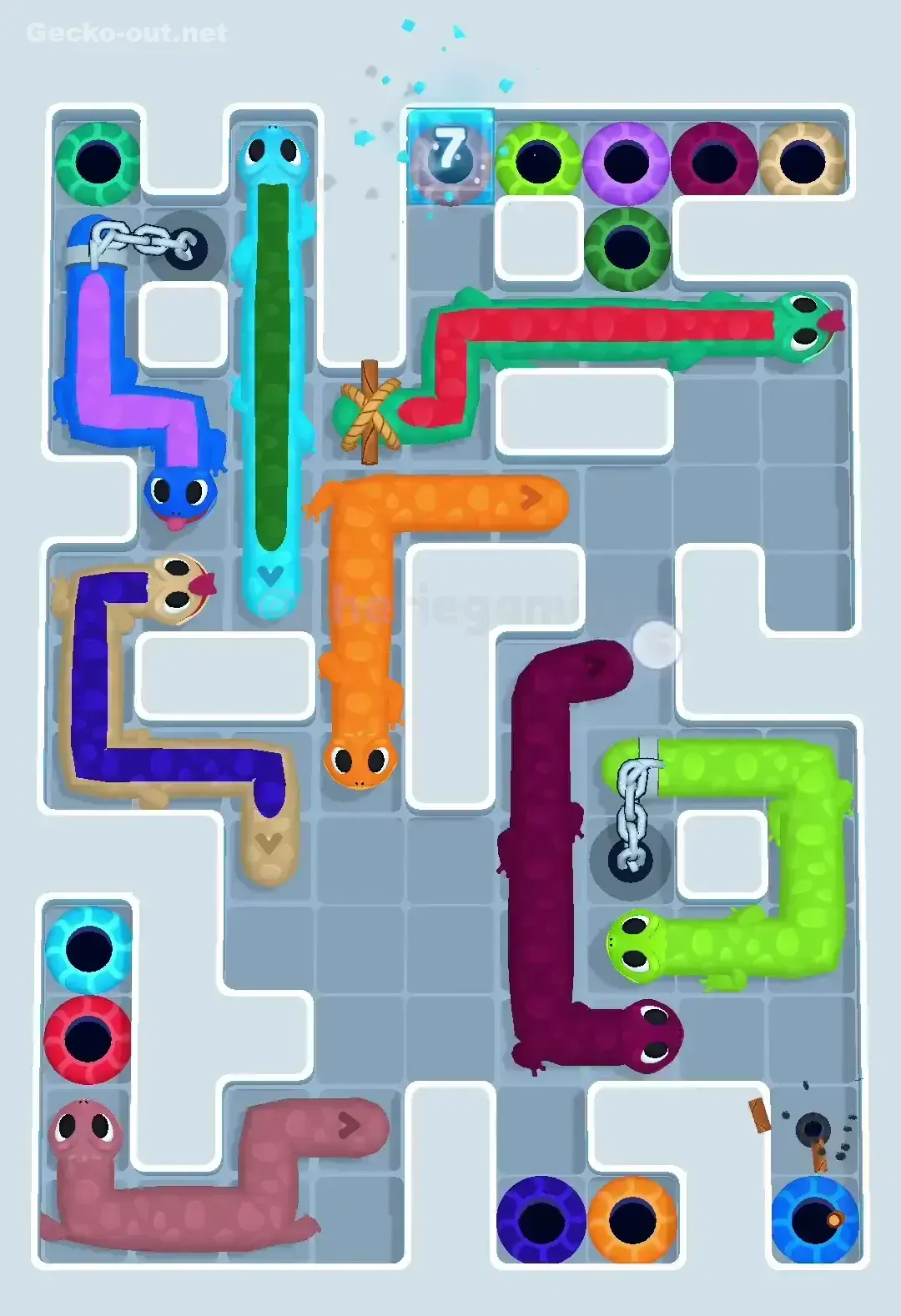 Gecko Out Level 527 Solution 2