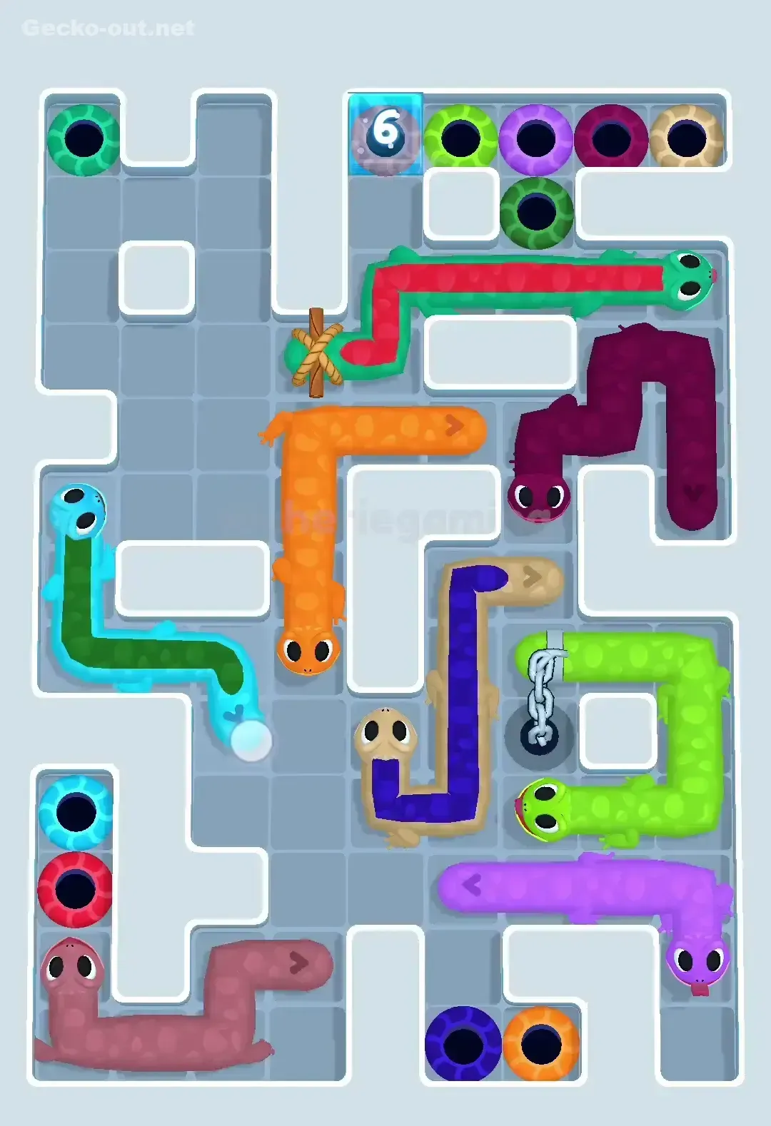 Gecko Out Level 527 Solution 3