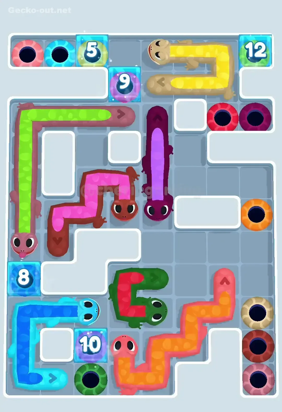 Gecko Out Level 510 Solution 2