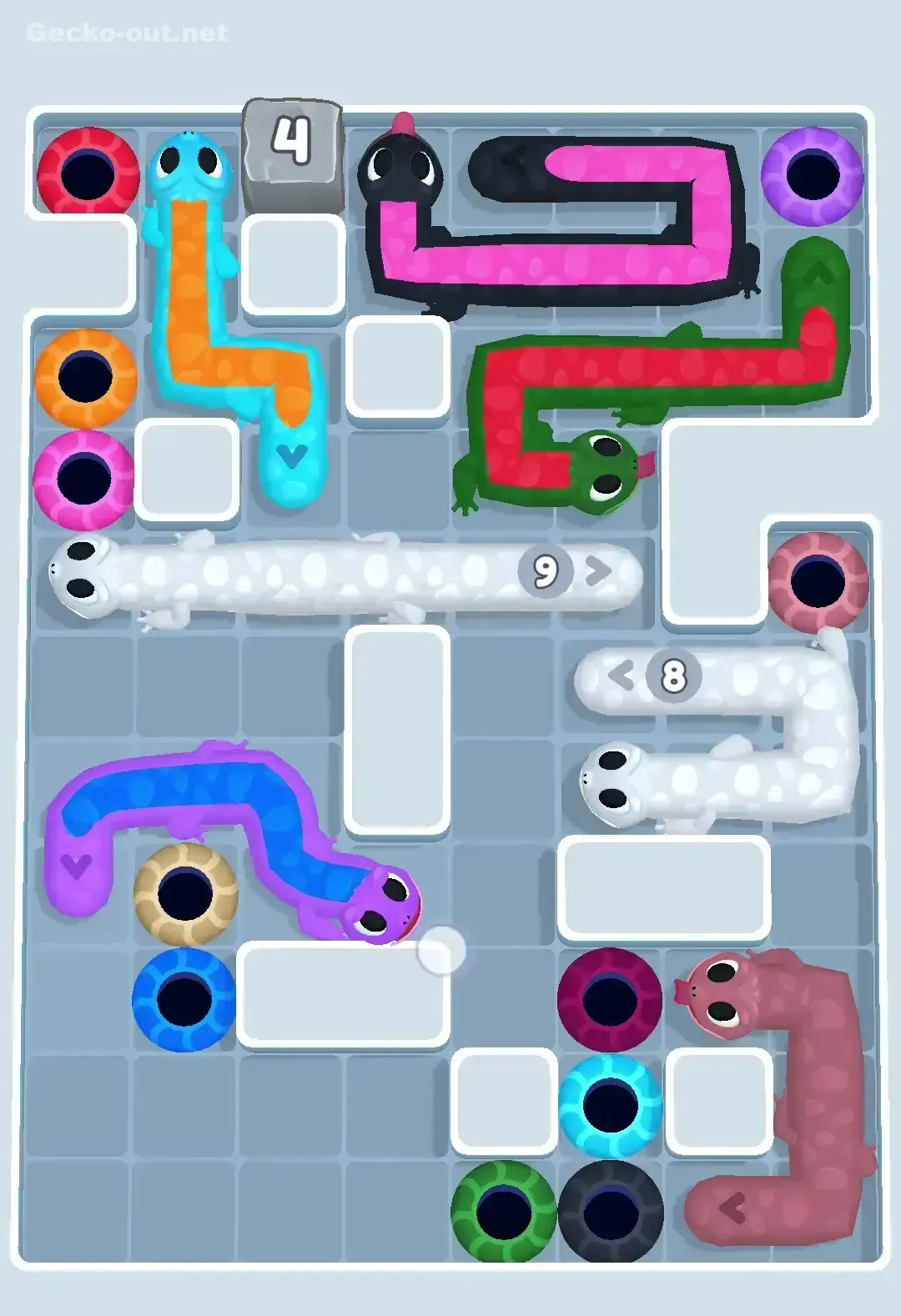 Gecko Out Level 501 Solution 1