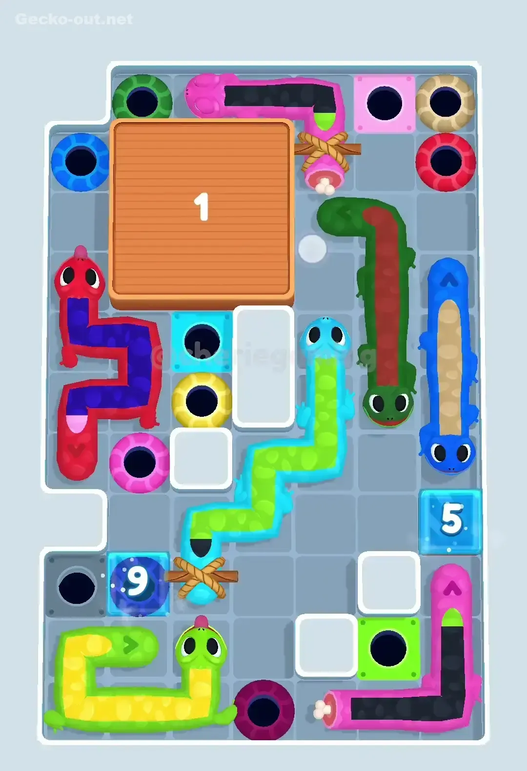 Gecko Out Level 490 Solution 2