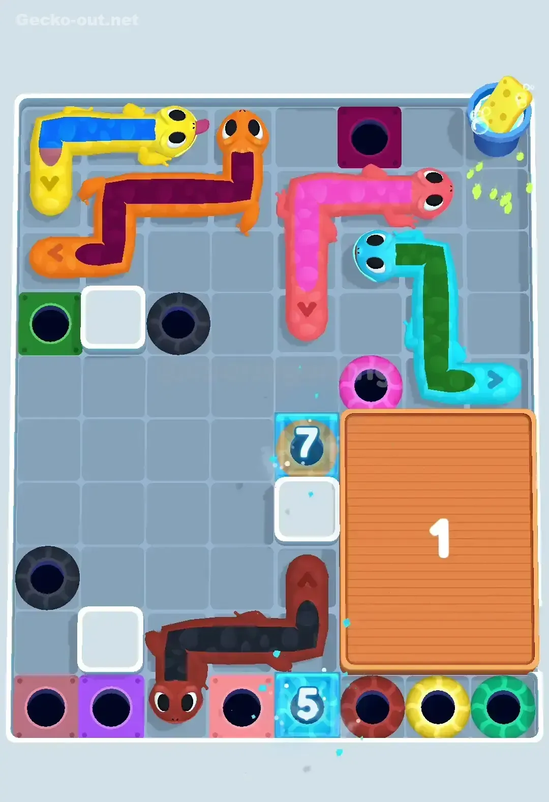 Gecko Out Level 468 Solution 3