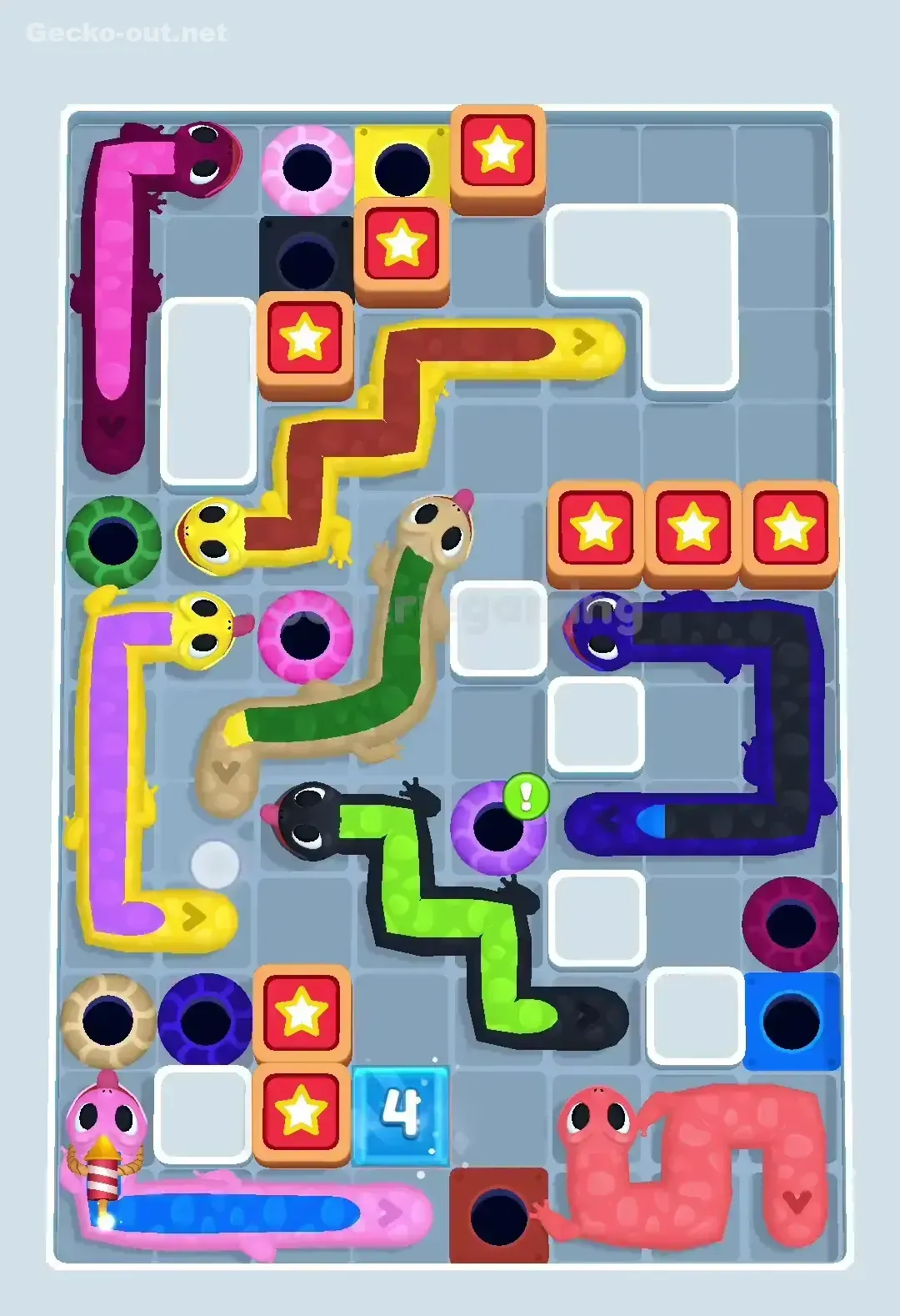 Gecko Out Level 458 Solution 3