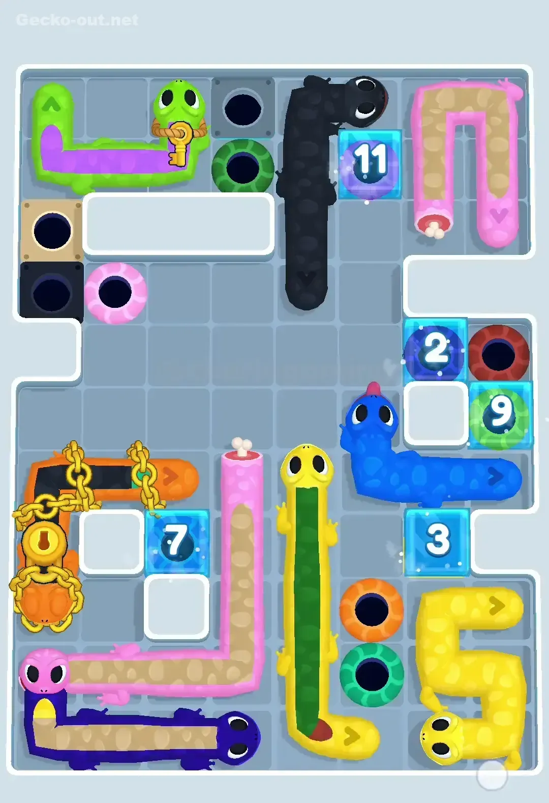 Gecko Out Level 456 Solution 2