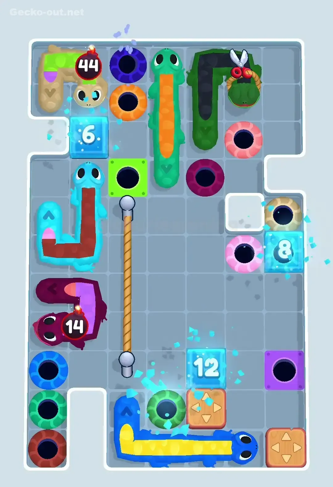 Gecko Out Level 454 Solution 1