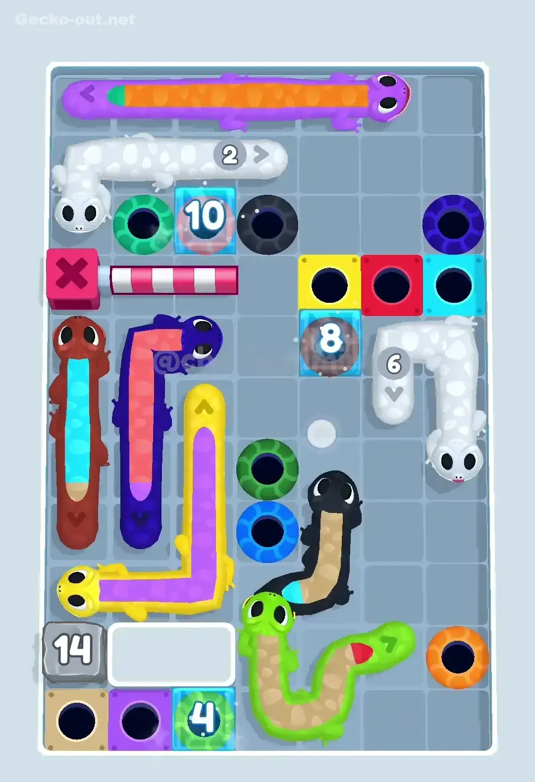 Gecko Out Level 445 Solution 2