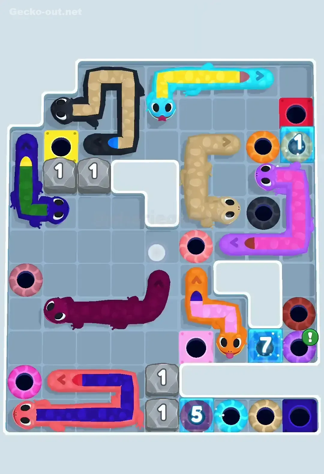 Gecko Out Level 422 Solution 3