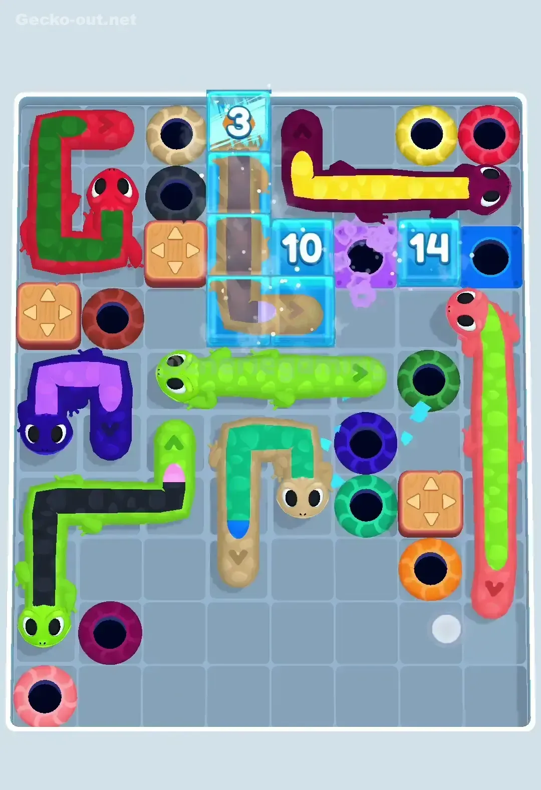 Gecko Out Level 421 Solution 3